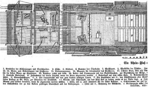 Ein detailliertes Drawing eines 18. Jahrhundert deutschen Hauses mit zahlreichen Fenstern und einer Tür, begleitet von Text auf demselben Papier.